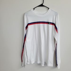 The North Face Logo Striped Long Sleeve Men's  T Shirt Size M